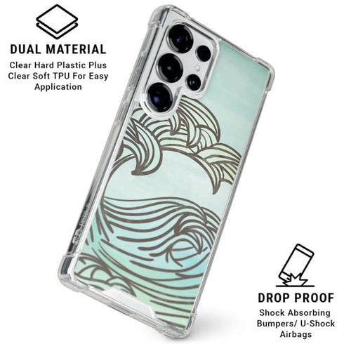 California Big Wave Galaxy S25 Ultra Clear Case