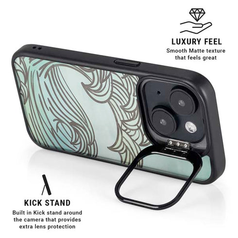 California Big Wave iPhone 14 Kickstand Case