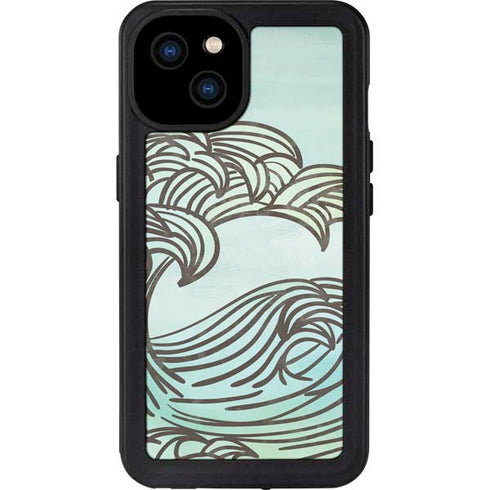 California Big Wave iPhone 15 Plus Waterproof Case