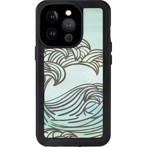 California Big Wave iPhone 15 Pro Waterproof Case