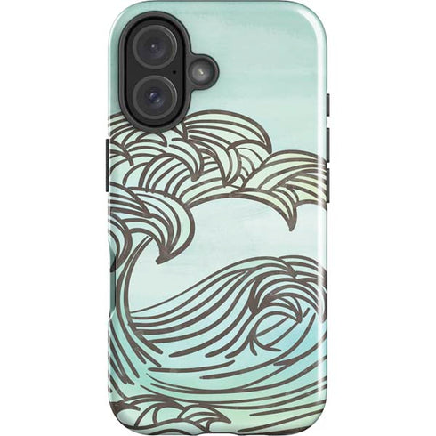 California Big Wave iPhone 16 Plus Impact Case