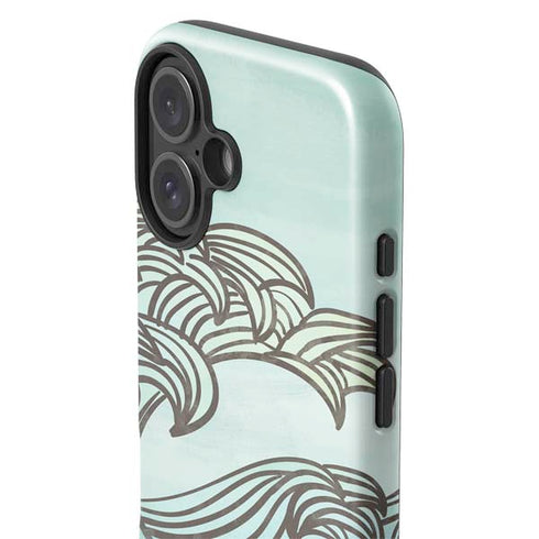 California Big Wave iPhone 16 Plus Impact Case