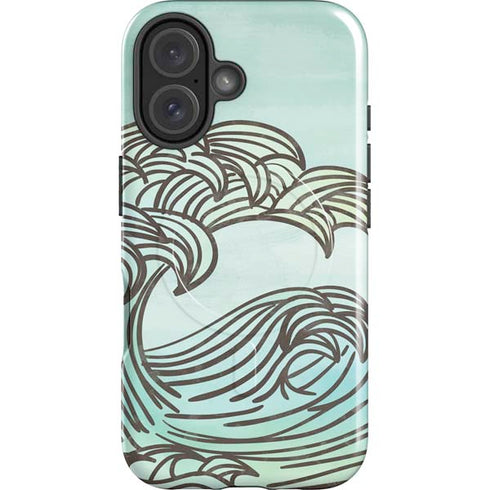 California Big Wave iPhone 16 Plus Magsafe Impact Case