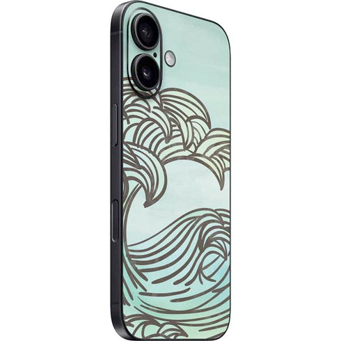 California Big Wave iPhone 16 Plus Skin