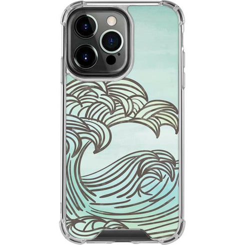 California Big Wave iPhone 16 Pro Clear Case