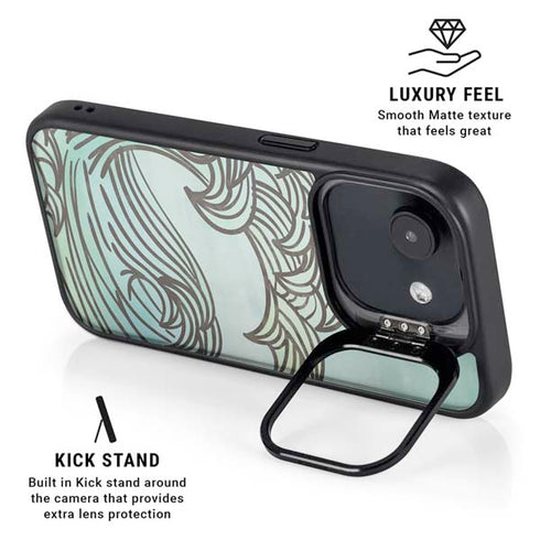 California Big Wave iPhone 16e Kickstand Case