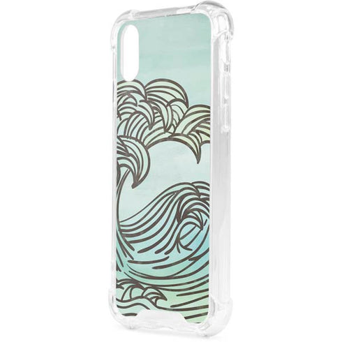 California Big Wave iPhone XS Clear Case