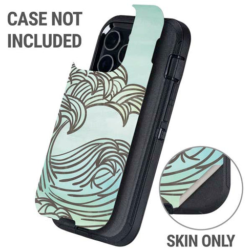 California Big Wave Otterbox Defender iPhone Skin