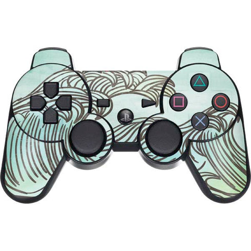 California Big Wave PS3 Dual Shock wireless controller Skin