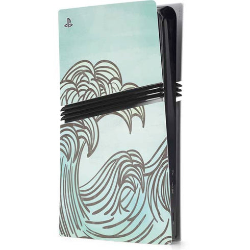 California Big Wave PS5 Pro Console Skin