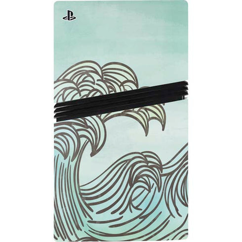 California Big Wave PS5 Pro Console Skin