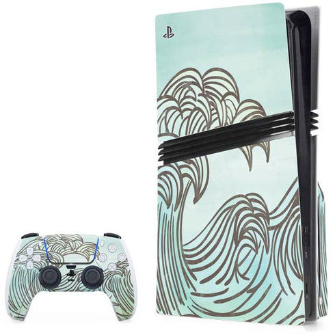 California Big Wave PS5 Pro Disk Bundle Skin