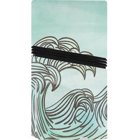 California Big Wave PS5 Pro Disk Console Skin