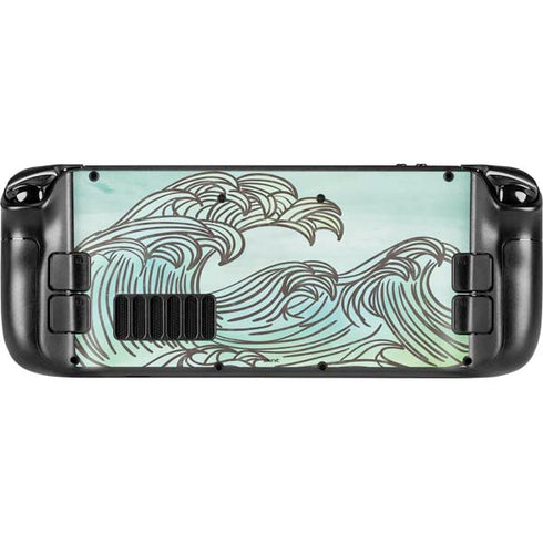 California Big Wave Steam Deck Handheld Gaming Computer Skin