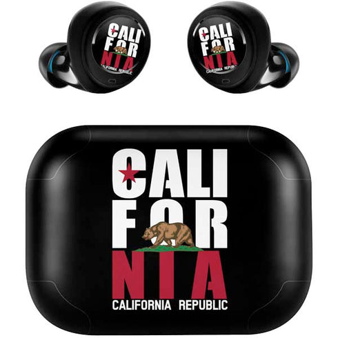 California Black Block Amazon Echo Buds Skin