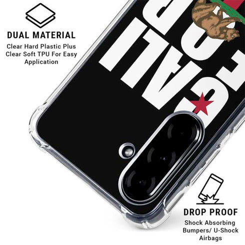 California Black Block Galaxy A36 5G Clear Case