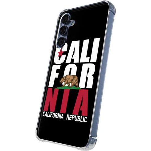 California Black Block Galaxy A55 5G Clear Case