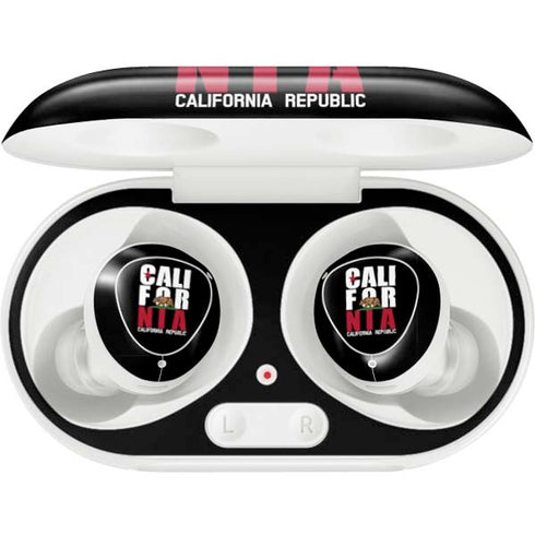 California Black Block Galaxy Buds Plus Skin