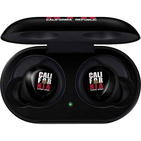 California Black Block Galaxy Buds Skin