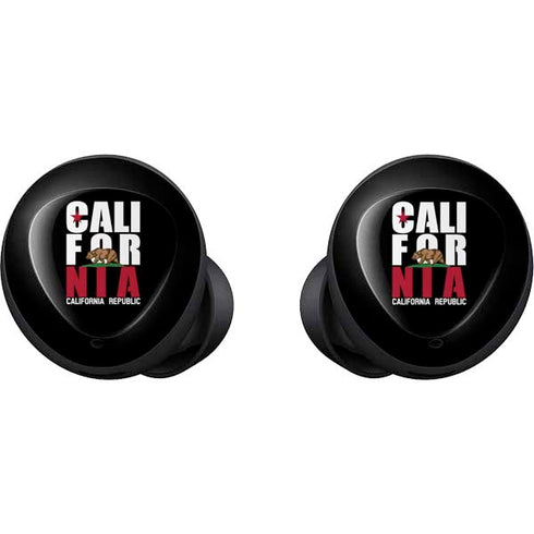 California Black Block Galaxy Buds Skin