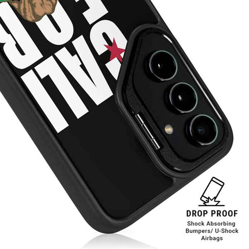 California Black Block Galaxy S25 Kickstand Case