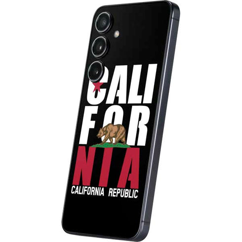 California Black Block Galaxy S25 Plus Skin