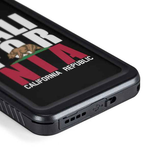 California Black Block Galaxy S24 Waterproof Case