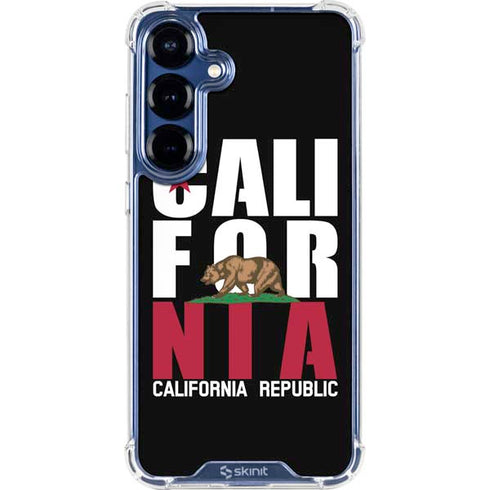 California Black Block Galaxy S25 Clear Case