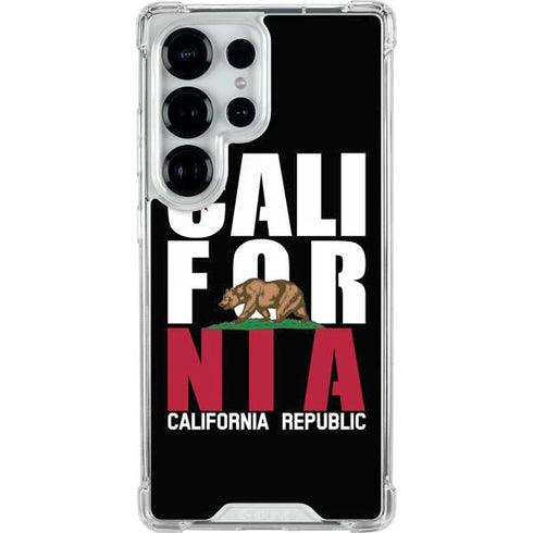 California Black Block Galaxy S25 Ultra Clear Case