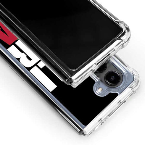 California Black Block Galaxy Z Fold5 5G Clear Case