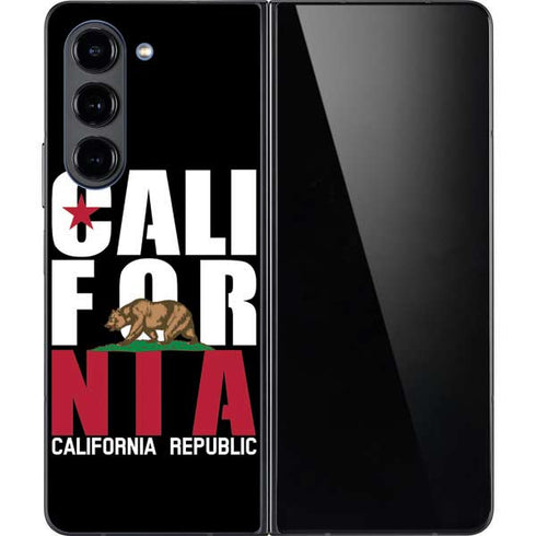 California Black Block Galaxy Z Fold5 5G Skin