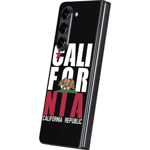 California Black Block Galaxy Z Fold5 5G Skin