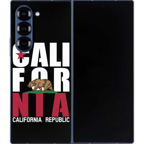 California Black Block Galaxy Z Fold6 Skin
