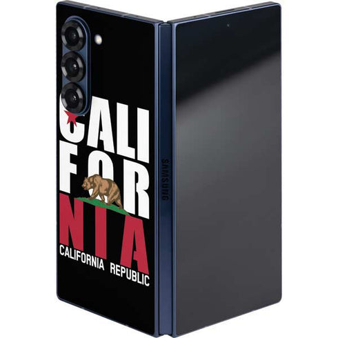 California Black Block Galaxy Z Fold6 Skin