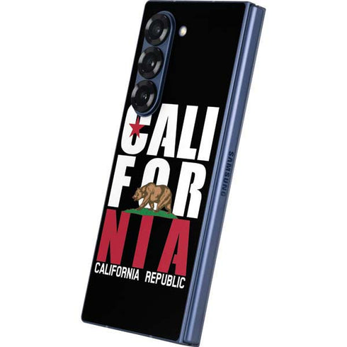 California Black Block Galaxy Z Fold6 Skin