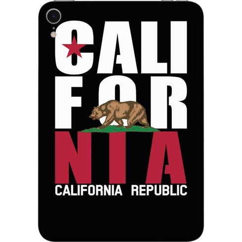 California Black Block Apple iPad Mini Skin