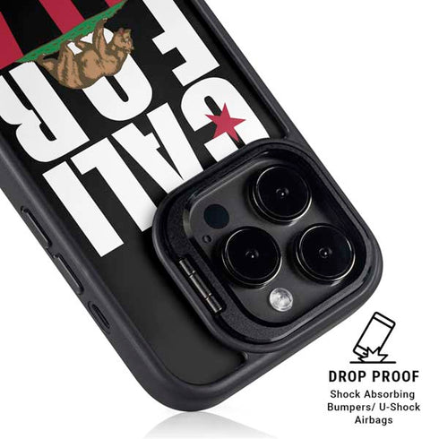 California Black Block iPhone 13 Pro Max Kickstand Case