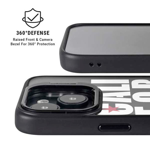 California Black Block iPhone 15 Plus Kickstand Case