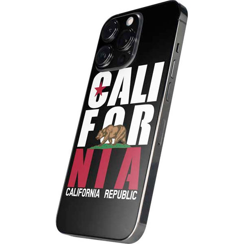 California Black Block iPhone 15 Pro Max Skin