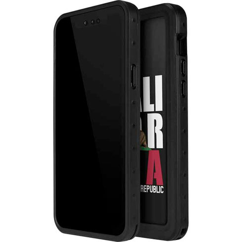 California Black Block iPhone 15 Pro Waterproof Case