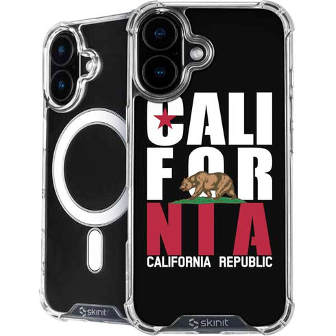 California Black Block iPhone 16 MagSafe Case