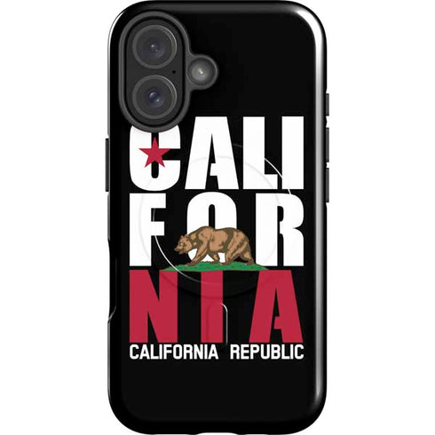 California Black Block iPhone 16 Magsafe Impact Case