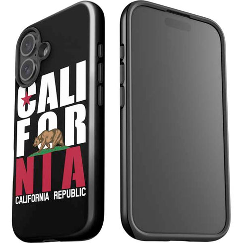 California Black Block iPhone 16 Plus Impact Case