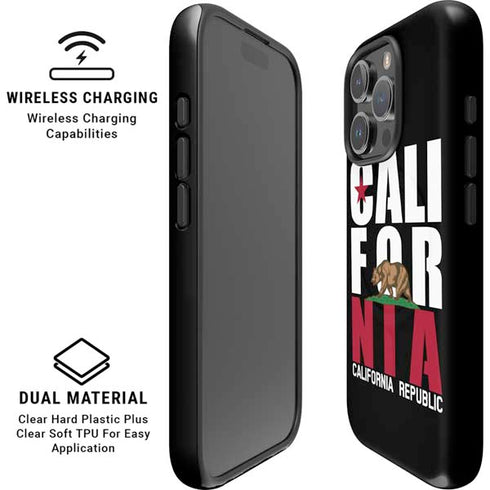 California Black Block iPhone 16 Pro Magsafe Impact Case