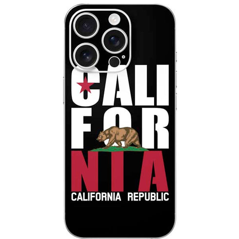 California Black Block iPhone 16 Pro Skin