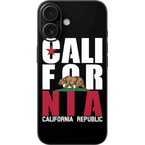 California Black Block iPhone 16 Skin