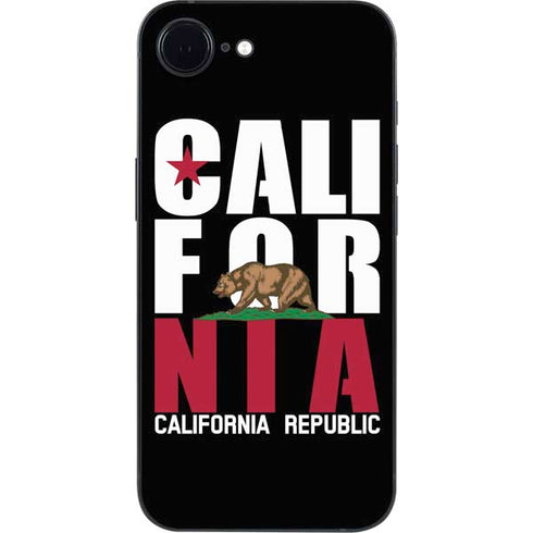 California Black Block iPhone 16e Skin