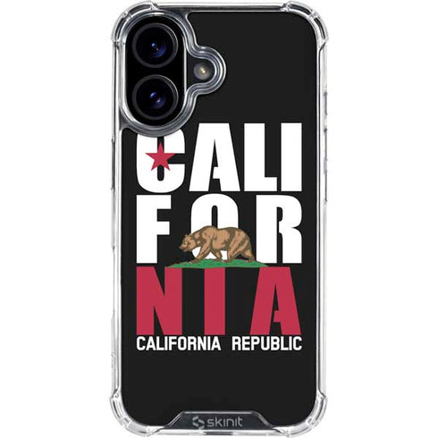California Black Block iPhone 17 Clear Case