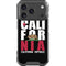 California Black Block iPhone 18 Pro Clear Case