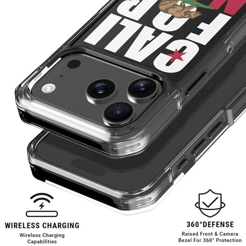 California Black Block iPhone 18 Pro Clear Case